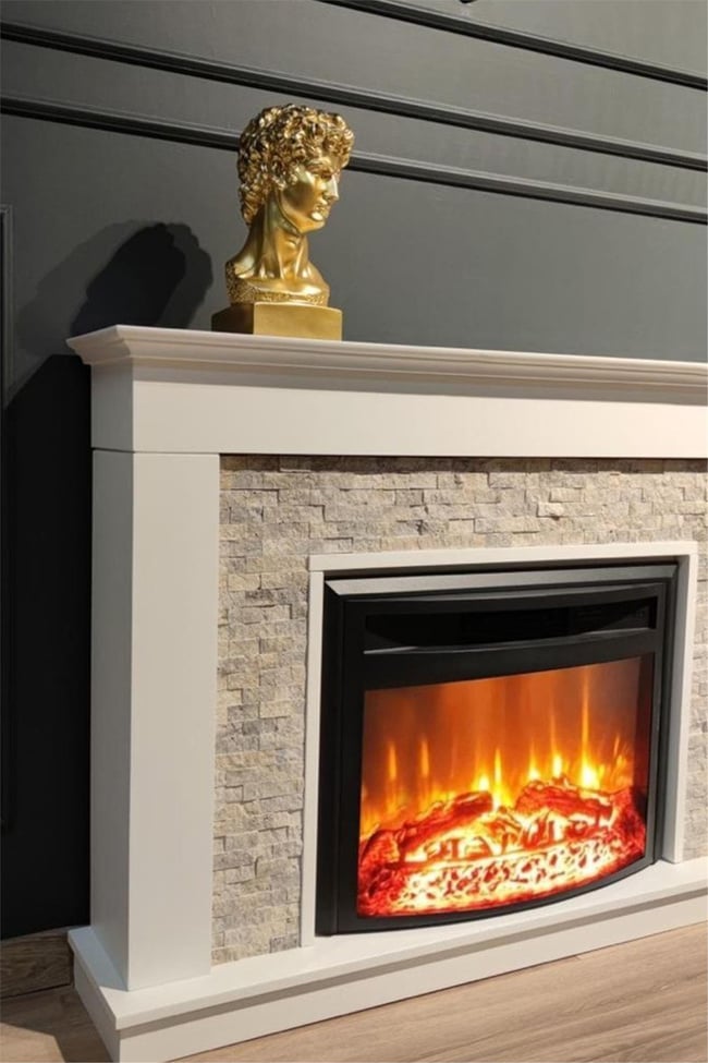 DLC 1110S Stone 1800w Ses Efektli Bluetoothlu Dekoratif Elektrikli Şömine