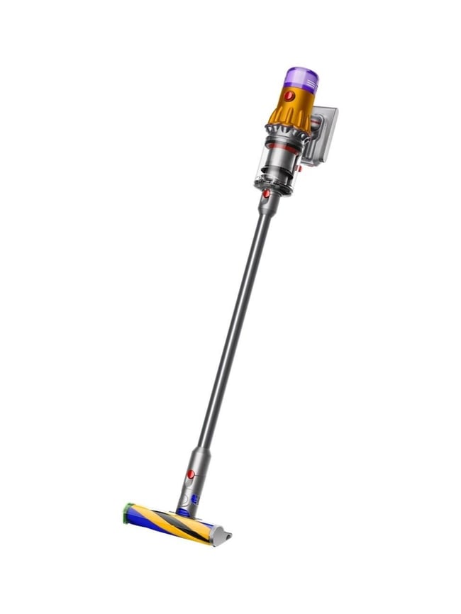 Dyson V12 Detect Slim Absolute Kablosuz Şarjlı Dikey Süpürge Sarı Nikel