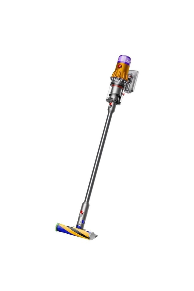 Dyson V12 Detect Slim Absolute Kablosuz Şarjlı Dikey Süpürge Sarı Nikel