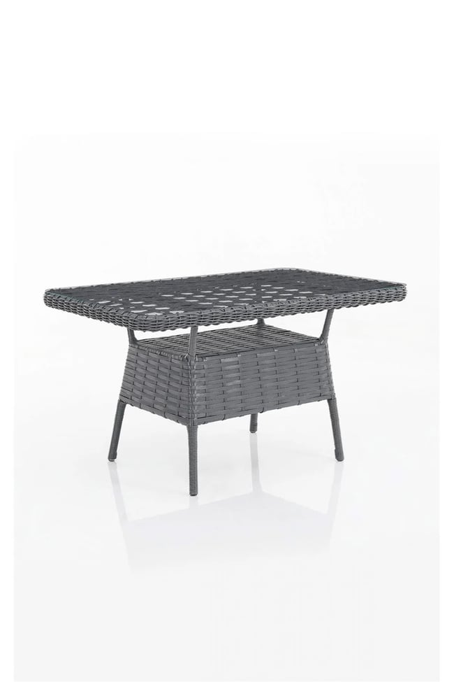 Evdemo Eren Rattan Bahçe Balkon Takımı 2+1+1 Antrasit