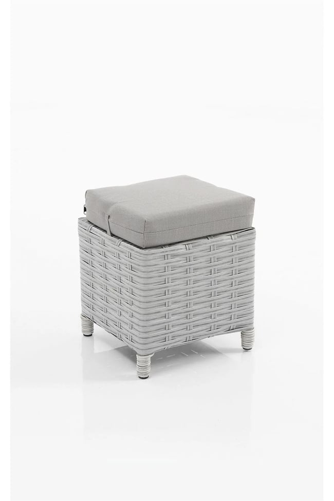 Evdemo Eren Rattan Puflu Bahçe Balkon Takımı 3+1+1 Gri