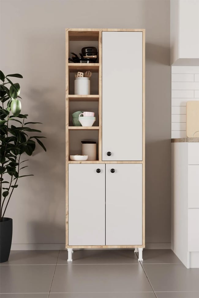 Evdemo Selen Çok Amaçlı Mutfak Banyo Dolabı Atlantik Çam