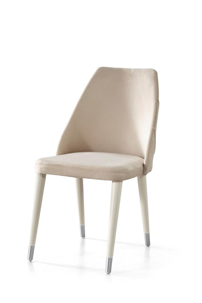 Eymense Lotus Yemek Odası Takımı Silver Beyaz Silver