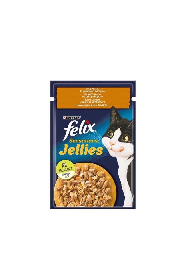 FELIX 85 GR KEDI MAMASI SENSATION TAVUKLU VE HAVUCLU POUCH