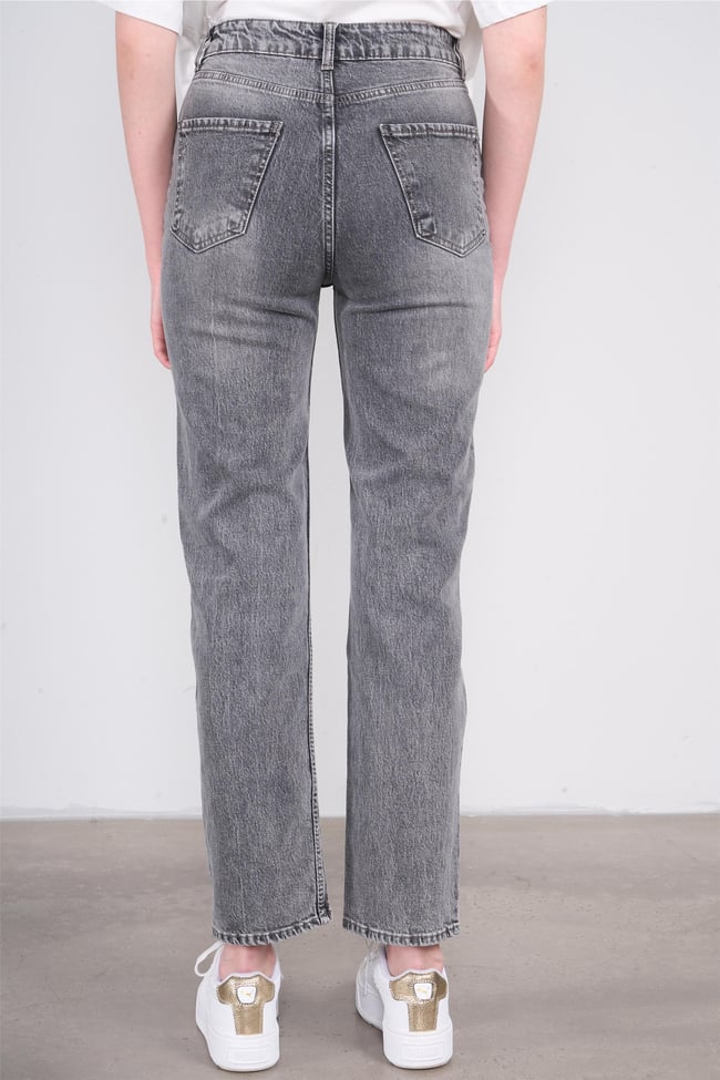 Fithit 7813 Bayan Kelly Straight Jean Pantolon Antrasit