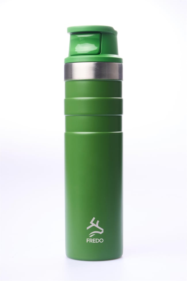 Fredo Comfort Therm 600Cc Çelik Termos Mat Yeşil