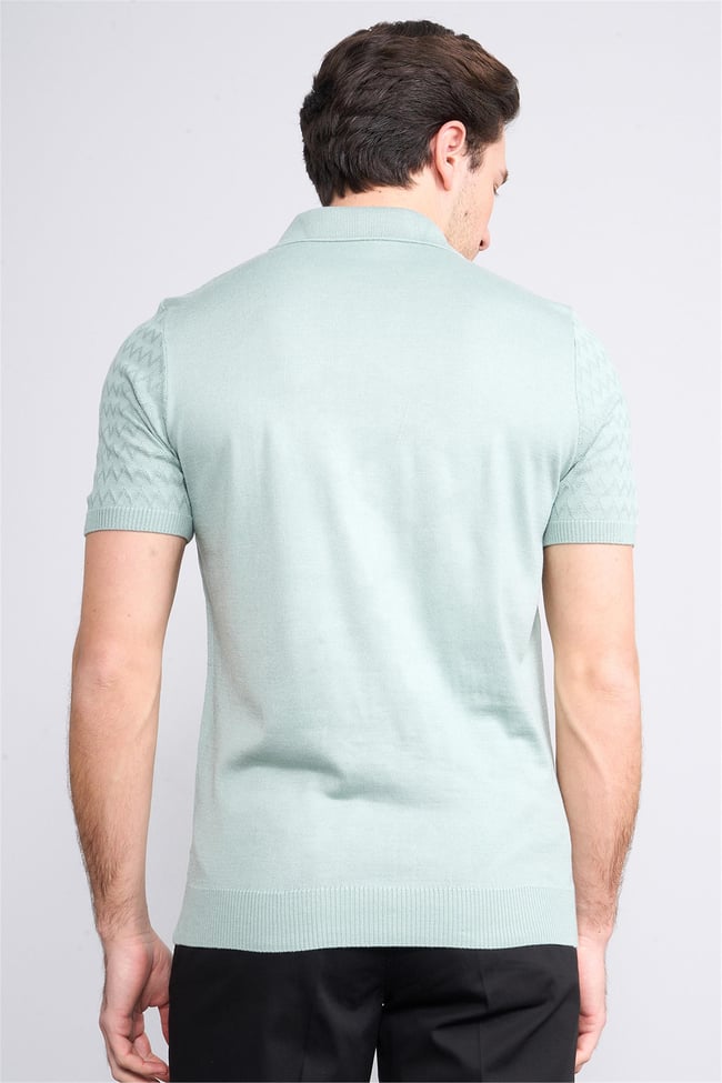 Halifaks N.Yeşilı Erkek 39796 40 Ferm Polo Yk 20 2 Vıs Cot Tac Tek Kat Kısa Kol T-Shirt