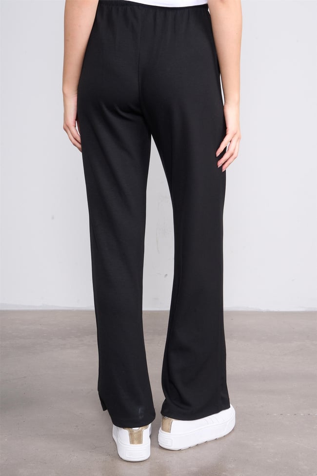 Helly Y25 Mp-3965 Siyah Kadın Beli Bağlamalı Bol Pantolon