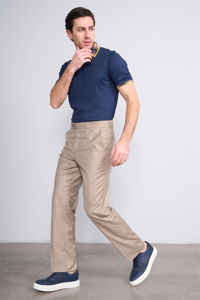Kagi Bej Erkek Zeng Klasik Pantolon