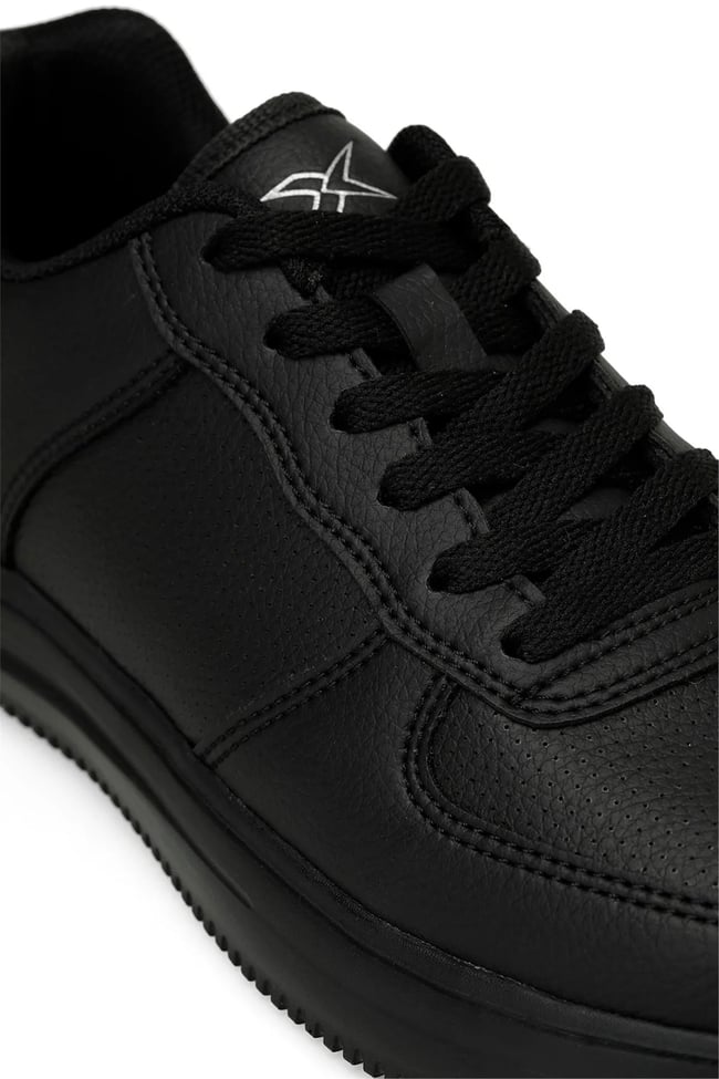 Kinetix 4M Abella Pu 4Fx Siyah Siyah Garson Erkek Sneaker Ayakkabı