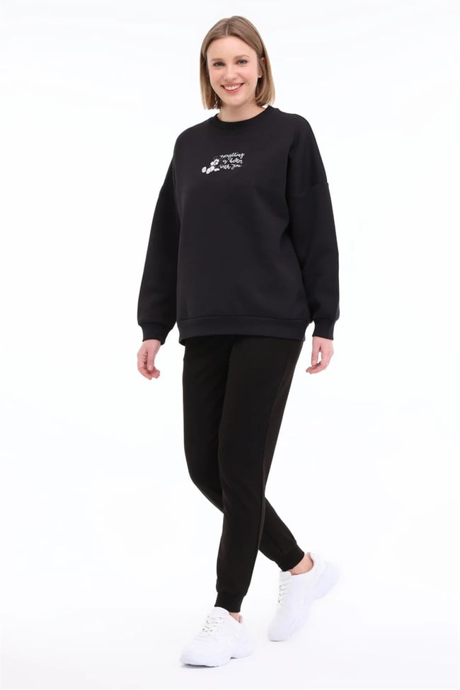 Kınetıx 5M Wb Jogger 22Sn86 5Fx Sıyah Kadın Esofman Alt