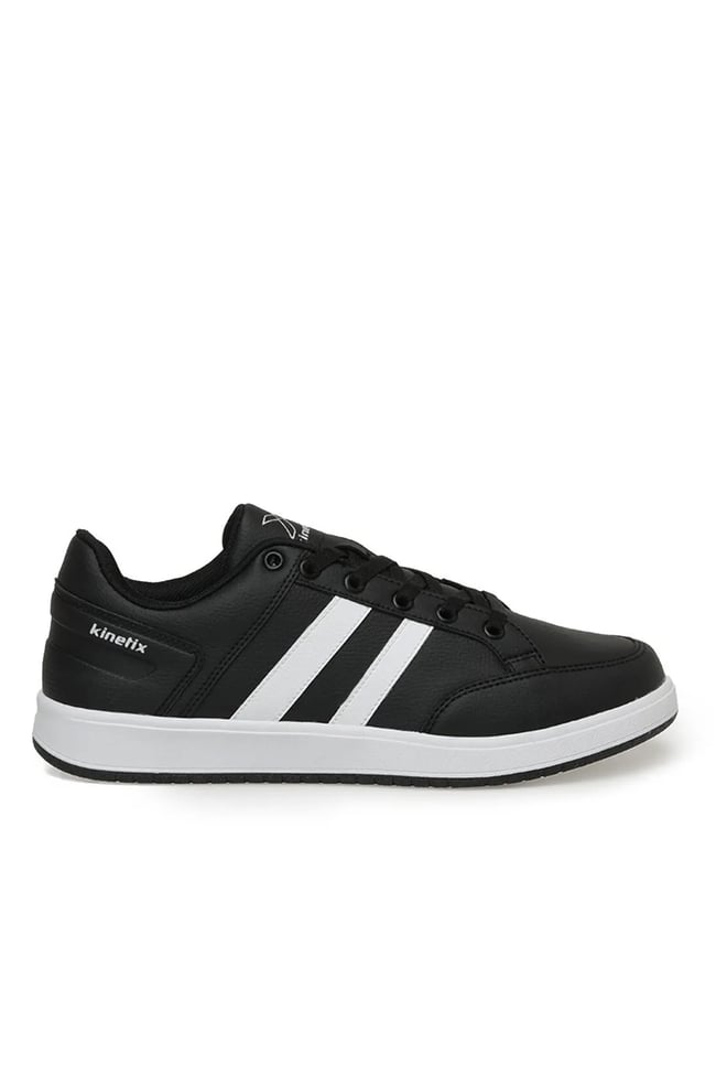 Kinetix Kort Pu 3Pr Siyah Beyaz Erkek Sneaker Ayakkabı
