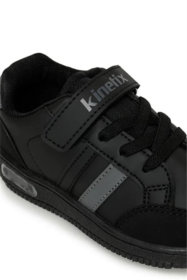 Kinetix Malıbu Pu Boy 3Pr Siyah K Gri Patik Erkek Çocuk Sneaker Ayakkabı