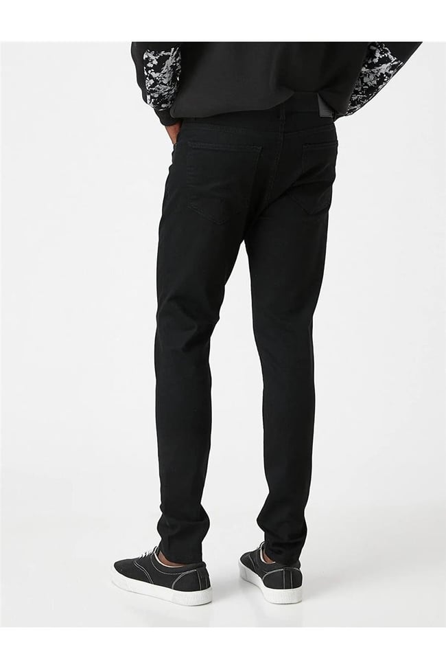Koton 3Wam40011Bd Siyah 999 Erkek Pamuk Denim Skinny Pantolon