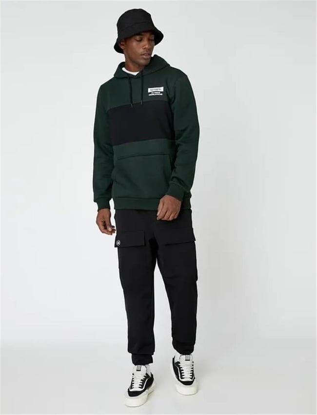 Koton 3Wam70100Mk Petrol 748 Erkek Jersey SweatShirt