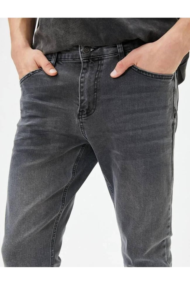 Koton 4Sam40007Nd 999 Siyah Erkek Denim Pamuk Pantolon