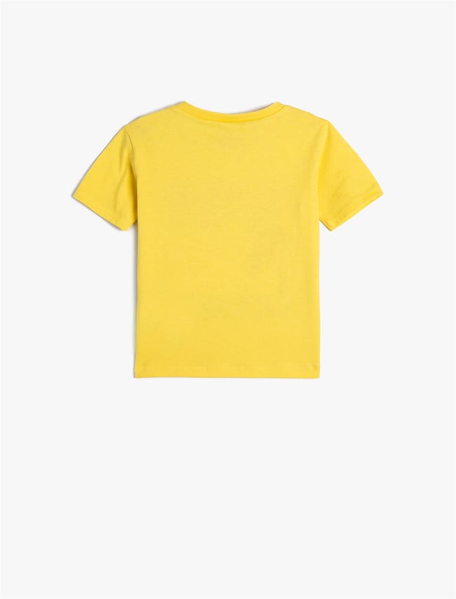 Koton 4Smb10171Tk 151 Sarı Erkek Bebek Jersey Kısa Kollu T-Shirt