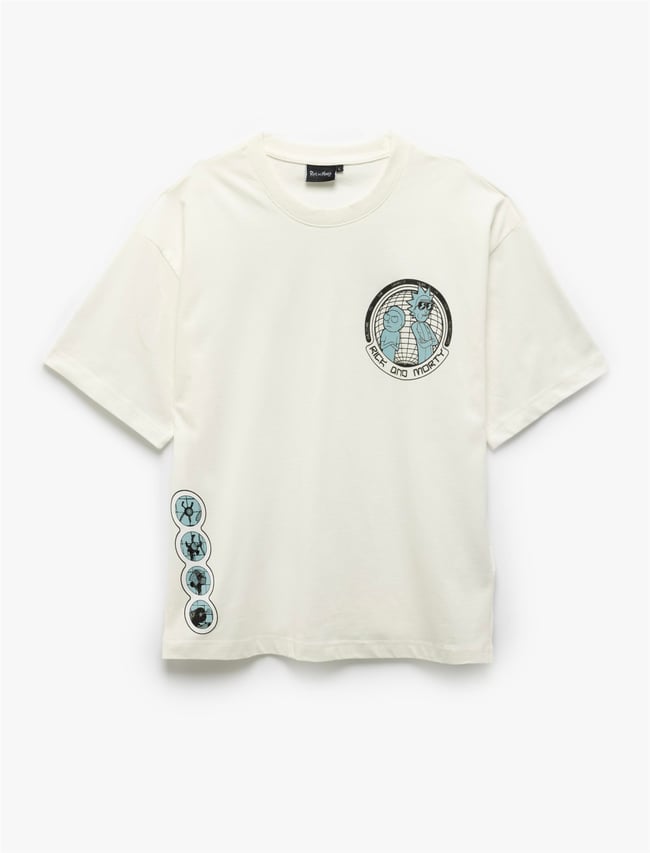 Koton 5Sam10081Hk 000 Beyaz Erkek Pamuk Jersey T-Shırt