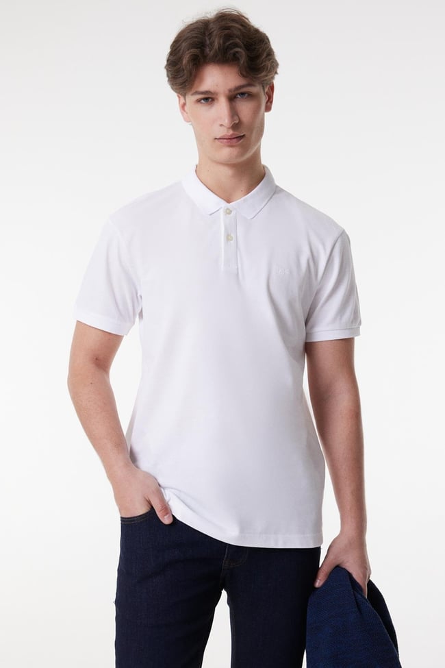 Lee L211810102 Kırık Beyaz Erkek Polo T-shirt