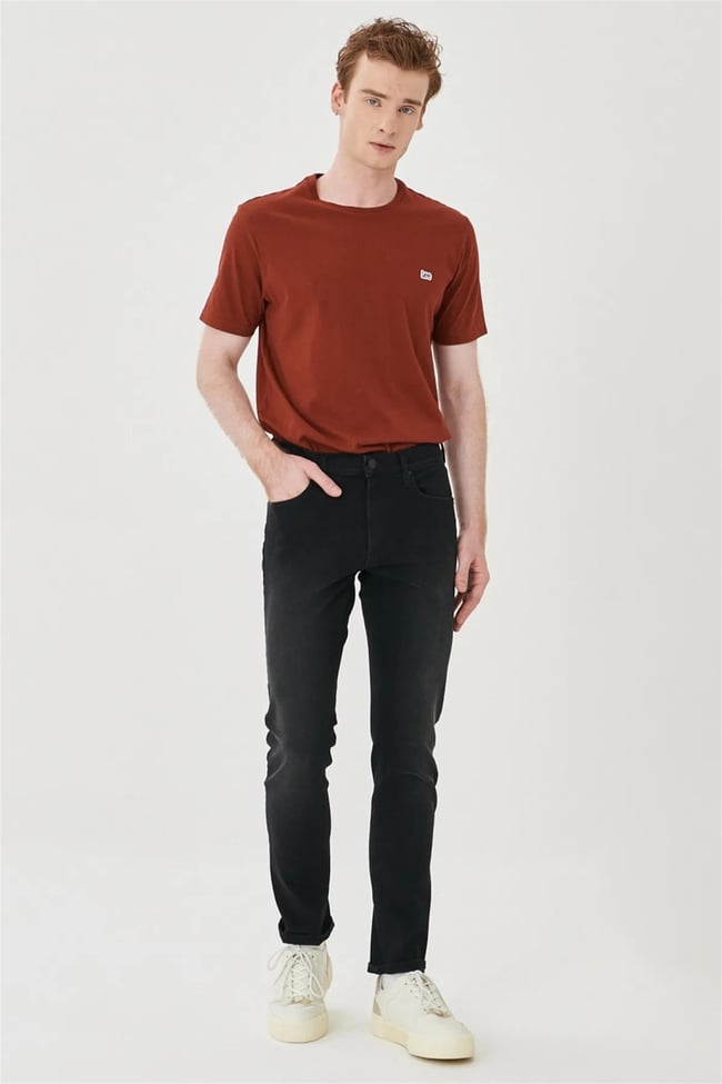 Lee L719012 L719 Luke 009 Venom Black Erkek Dusuk Bel Dar Paca Jean Pantolon
