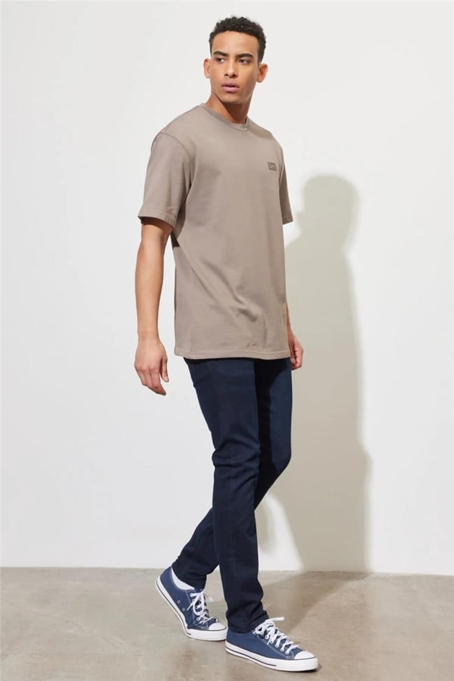 Lee L719045098 Koyu Taş Erkek Luke Denim Jean Pantolon