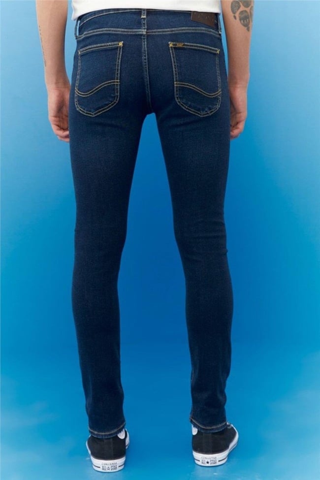 Lee L736 Washed Dark Xa Erkek Skinny Normal Bel Çok Dar Malone Jean Pantolon