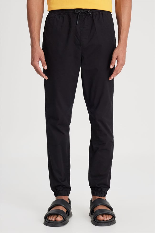 Lee LM04008001 Jogger 001 Black Erkek Regular Jogger Non Denim Pantolon