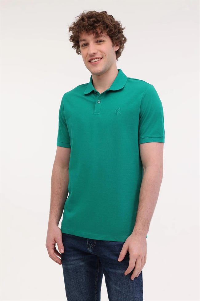 Lumberjack 5M Mb Ct953 Polo T Sh 5Fx Yesıl Erkek Kısa Kollu Polo T-Shırt