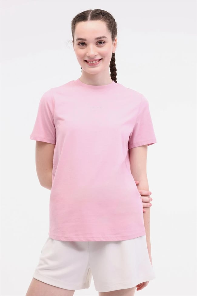 Lumberjack 5M Wl Robı 11Ms468 5Fx Pastel Pembe Kadın Kısa Kollu T-Shırt