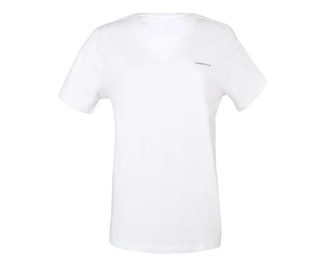 Lumberjack A10150384608010 4M Wb V Neck 11Ct126 4Fx Beyaz Kadın T-Shırt