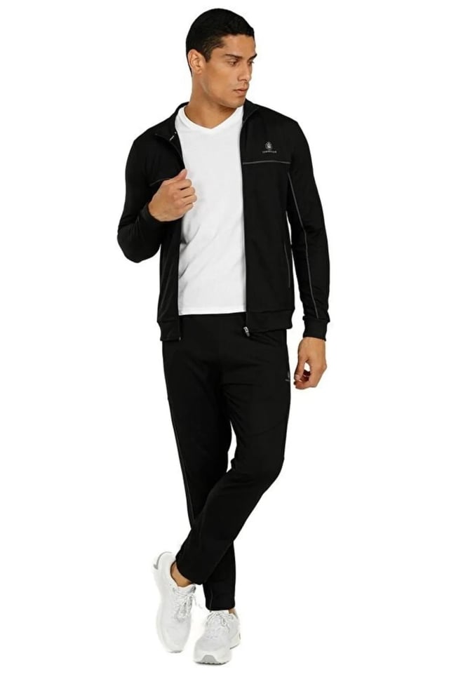 Lumberjack A10153344608010 4M M-Bsc Tracksuıt Ct176 4Fx Siyah Erkek Eşofman Takım