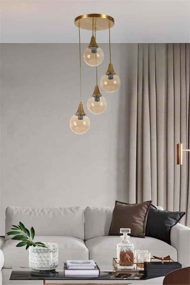 Lumexx Afra 4 Lü Tepsili Eskitme Bal Camlı Sarkıt