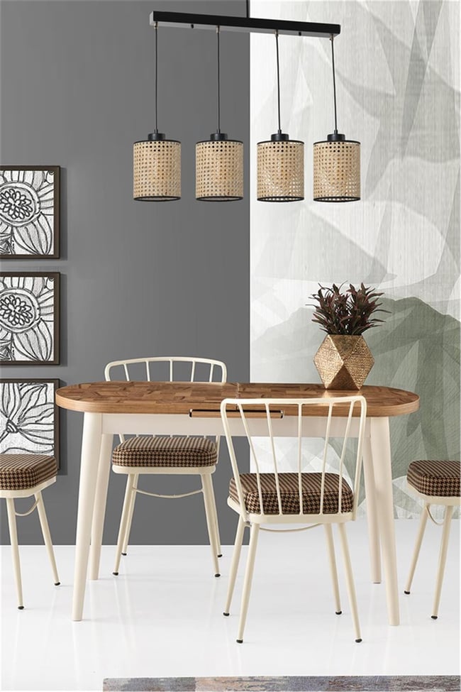 Lumexx April 4 Lü Sıralı Rattan Sarkıt