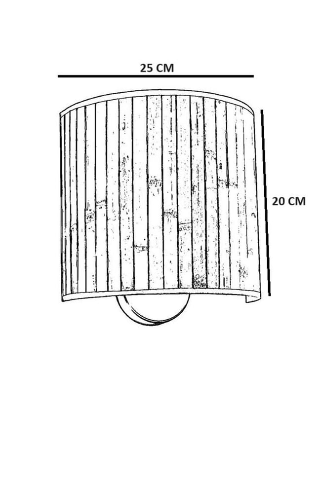 Lumexx Bambu 06 Abajurlu Oval Aplik