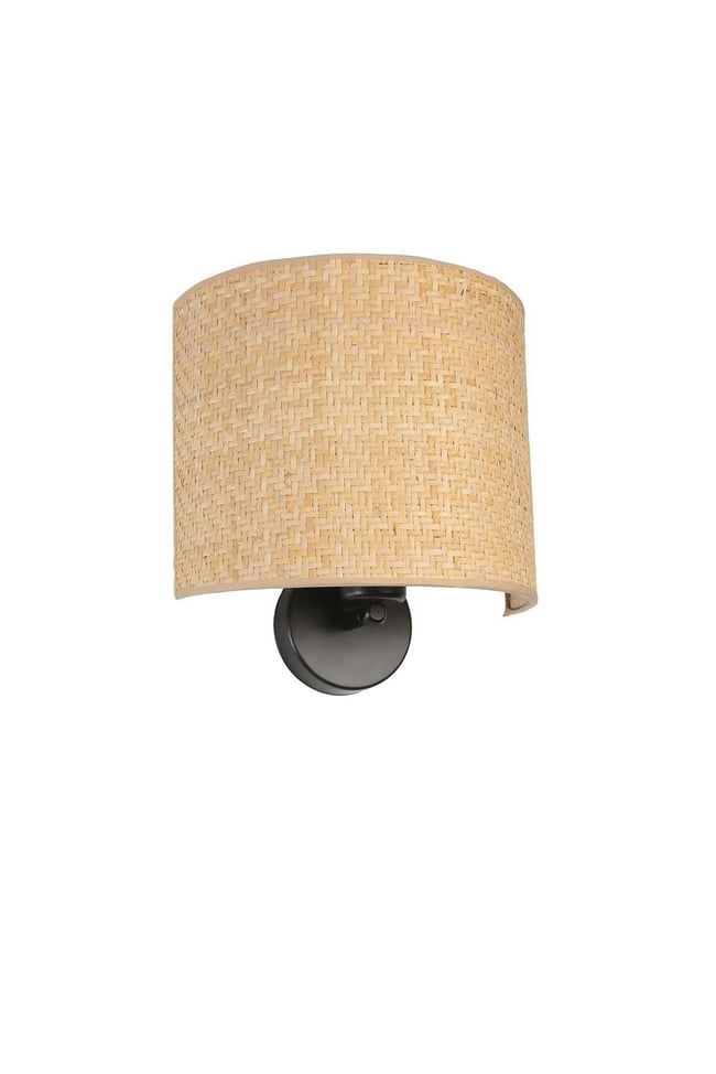 Lumexx Hasır Rattan Abajurlu Oval Aplik