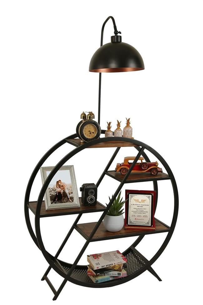 Lumexx Plüton Ceviz Lambader Retro 3 Başlıklı