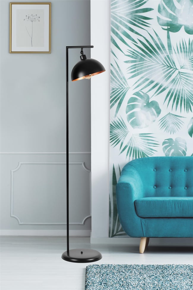 Lumexx Smart Siyah Retro Başlıklı Lambader