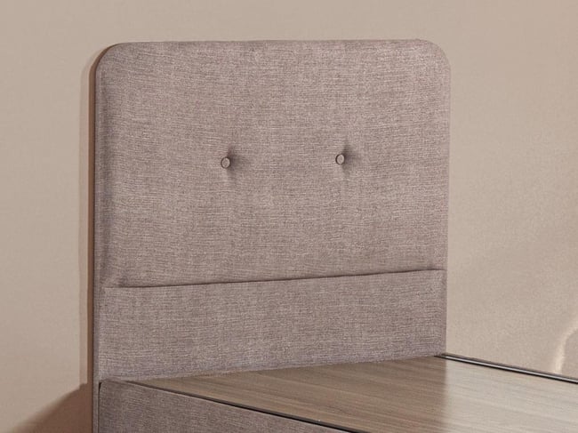 Luna Baza ve Başlık Seti - 80x180 cm Tek Kişilik Kumaş Baza Seti