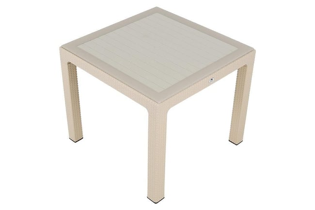 Mandella 90x90 Elit Rattan Masa (Camlı) ÇÖLBEJİ