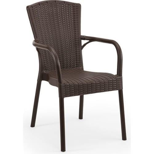 Mandella Doğa Rattan Koltuk (4 Adet) Kahverengi
