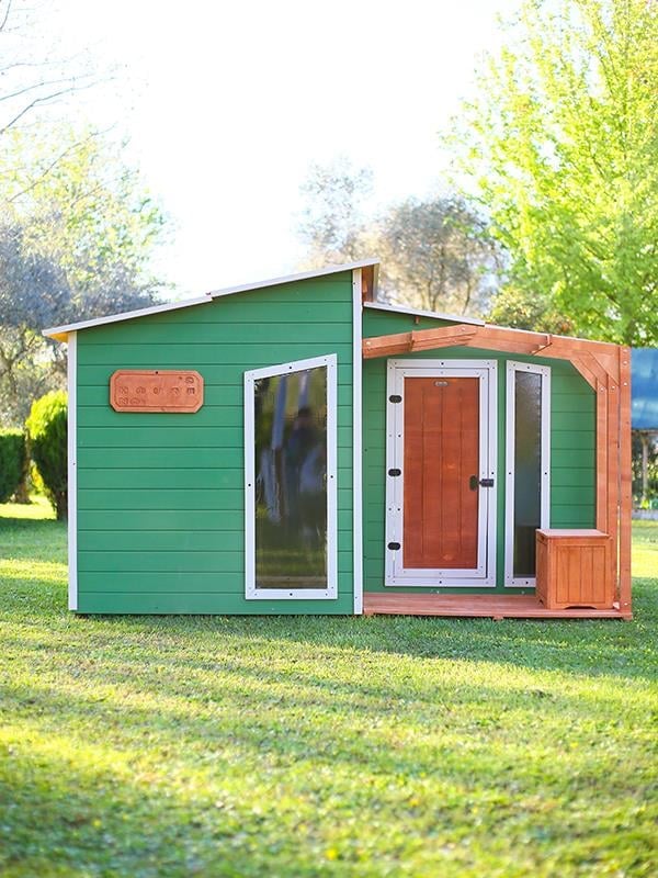 Mandu Ahşap Bahçeli Modern Playhouse (Oyun Evi) Mnd235