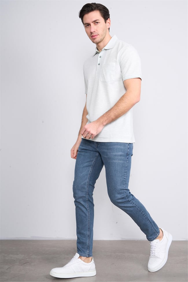 Mareteks 1124-S73-Napolı Hr Blue Zkb. Erkek Denım Pantolon