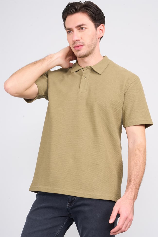 Mareteks 6619 Js Hakı Erkek Polo Yaka Lakınt T-Shırt