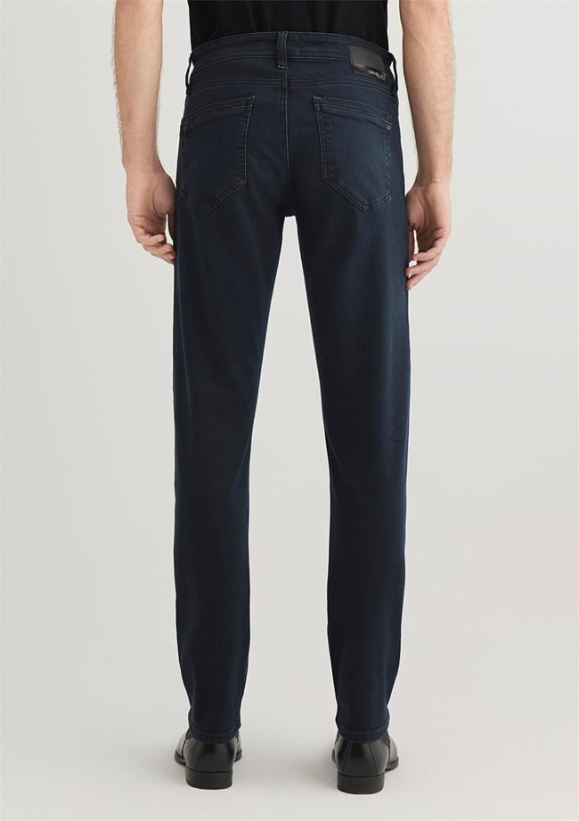 Mavi 0042227245 Jake Koyu Foggy Mavi Jet Siyah Erkek Pantolon