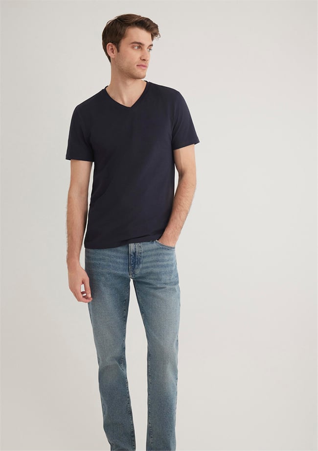 Mavi 061748-17588 Stretch V Yaka Koyu Lacivert T-Shirt