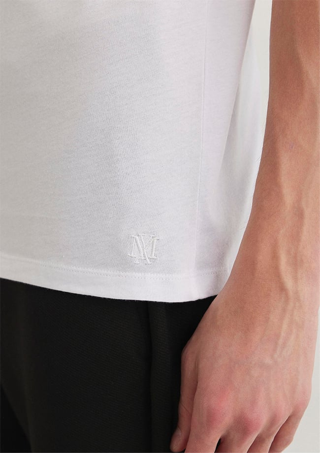 Mavi 062772-20843 Basic Beyaz Erkek T-Shirt