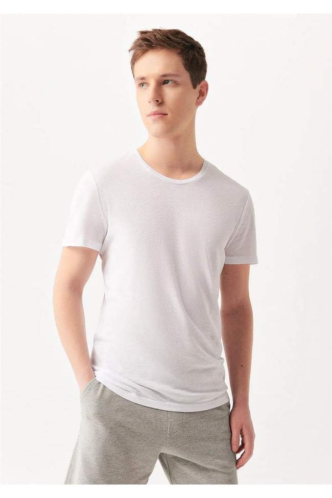 Mavi 064681-620 Beyaz Erkek T-Shirt