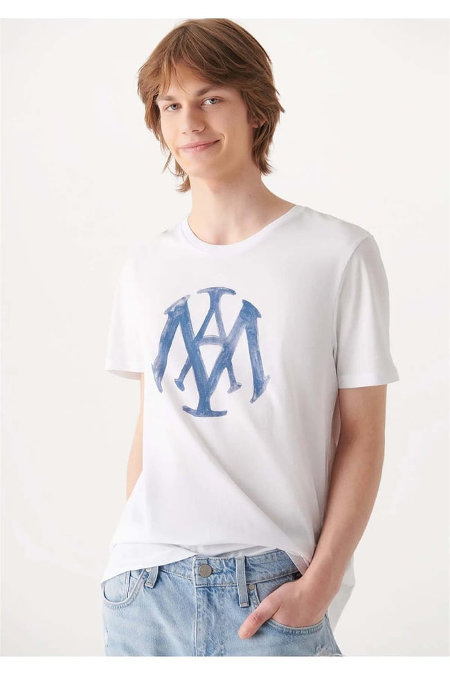 Mavi 065109-620 Mavi T-Shirt Beyaz