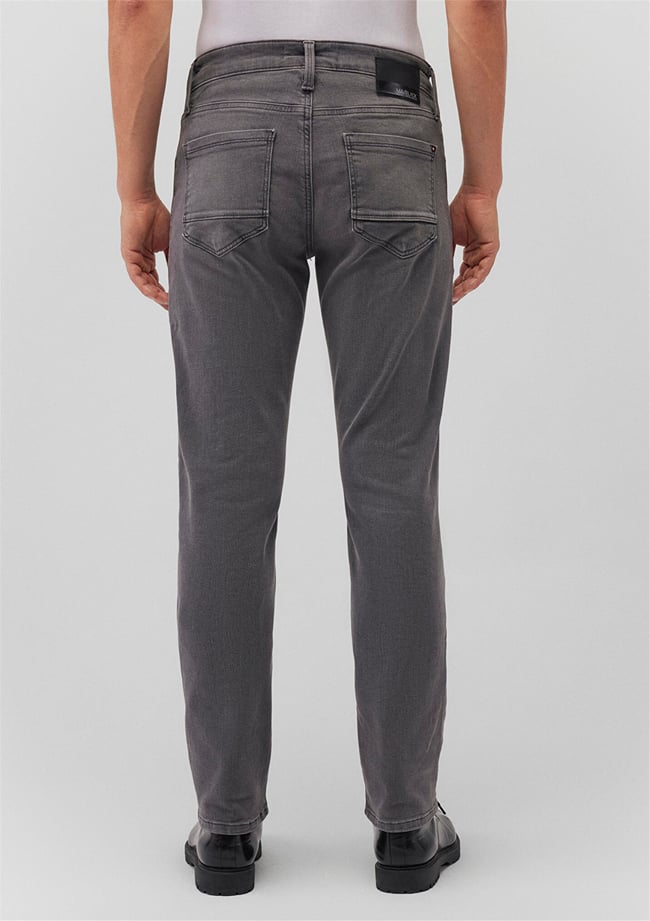 Mavi M0035132195 Marcus Lt Grey Mavi Black Erkek Slim Straight Denim Pantolon