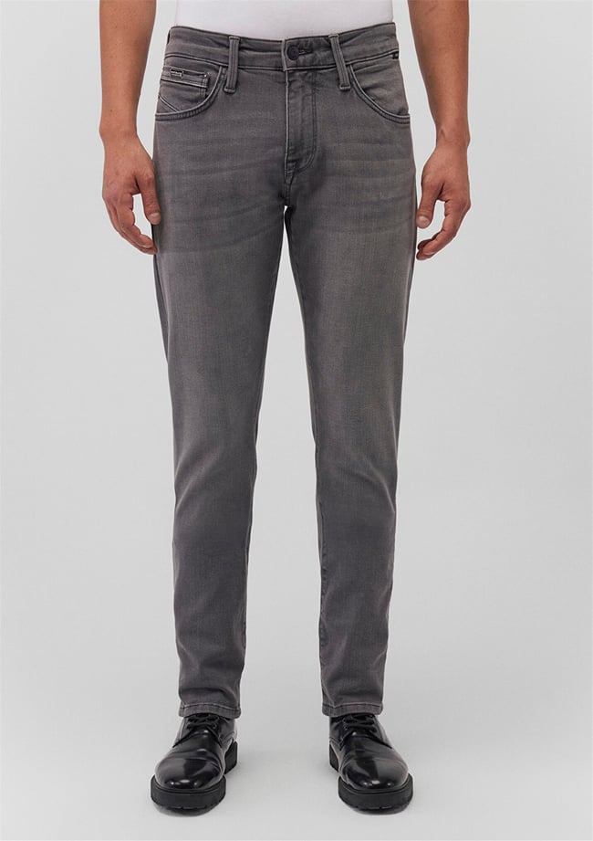 Mavi M0035132195 Marcus Lt Grey Mavi Black Erkek Slim Straight Denim Pantolon
